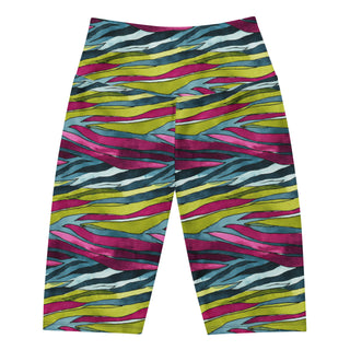 Rainbows Zebra Stripes Workout Shorts