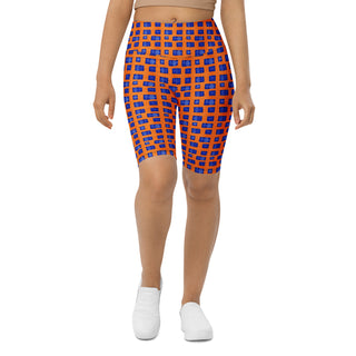 Blue & Orange Pixels Workout Shorts