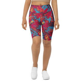 Maroon Graffiti Workout Shorts
