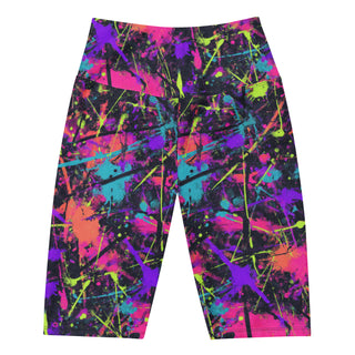 Purple Graffiti Workout Shorts