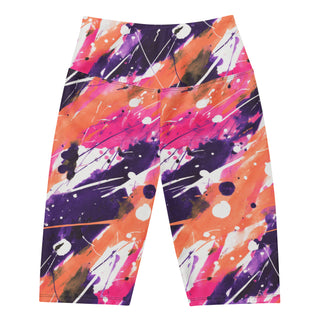 Peach & Pink Graffiti Workout Shorts