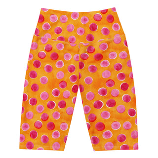 Pink and Orange Dots Workout Shorts