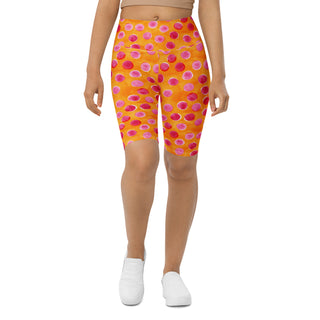 Pink and Orange Dots Workout Shorts
