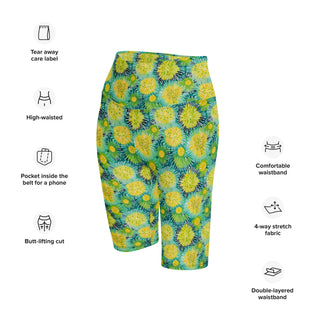 Yellow Sea Urchins Workout Shorts