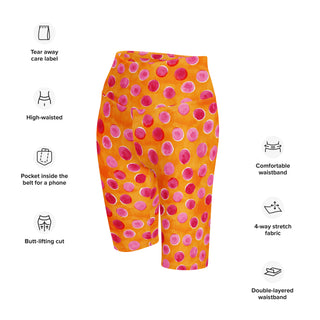 Pink and Orange Dots Workout Shorts