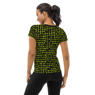 Black and Green Pixels Stretchy Tee