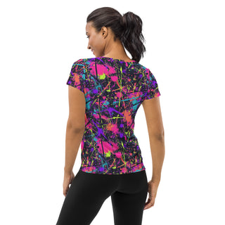 Purple Graffiti Stretchy Tee