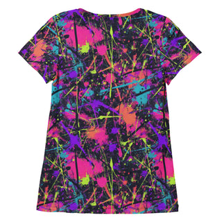 Purple Graffiti Stretchy Tee