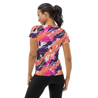 Peach & Pink Graffiti Stretchy Tee