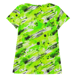 Neon Green Graffiti Stretchy Tee