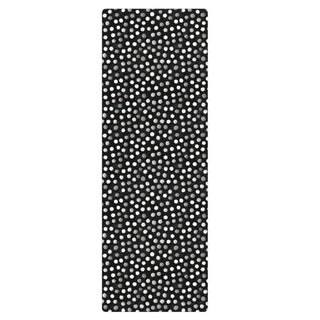 Grippy, cushioned, and lightweight - your black-gray dots mat supports balance, and flowing movement