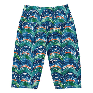 Stretchy, breathable running shorts built for speed and control - styled with bold blue rainbows flair