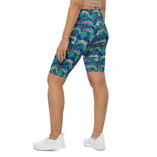 Power through each stride in blue rainbows shorts - confident, free, and fully alive in motion