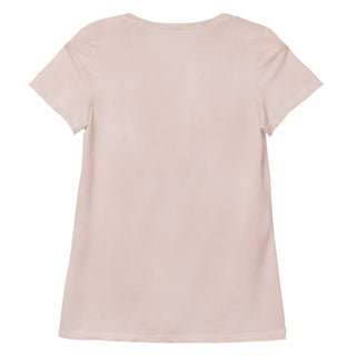 blush pink stretch t-shirt - lightweight, flexible design for energized movement and active comfort