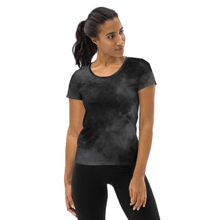 dark gray athletic t shirt - moisture-wicking, stretchy fit for yoga, training, and movement