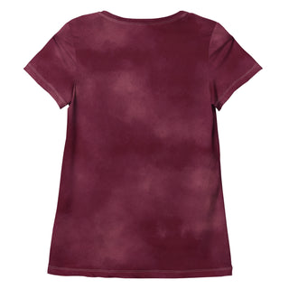 deep maroon stretch t-shirt - lightweight, flexible design for energized movement and active comfort
