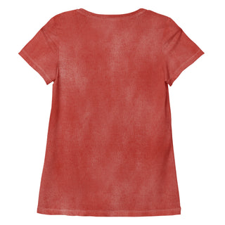 faded red stretch t-shirt - lightweight, flexible design for energized movement and active comfort