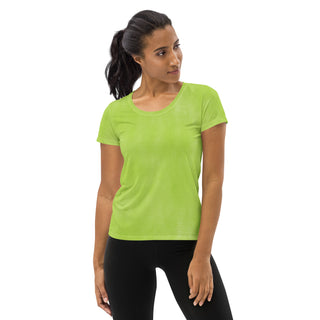 lime green athletic t shirt - moisture-wicking, stretchy fit for yoga, training, and movement