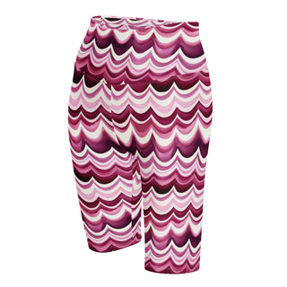 maroon waves yoga shorts - bold and stretchy, sculpted for vibrant flow, flexible movement, and performance
