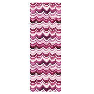 Grippy, cushioned, and lightweight - your maroon waves mat supports balance, and flowing movement
