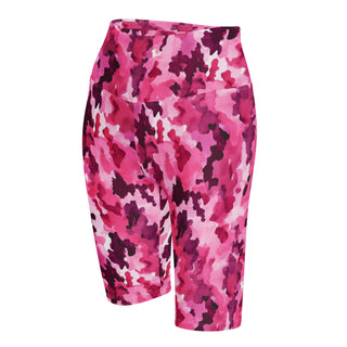 pink camouflage yoga shorts - bold and stretchy, sculpted for vibrant flow, flexible movement, and performance