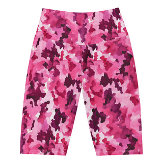 Stretchy, breathable running shorts built for speed and control - styled with bold pink camouflage flair