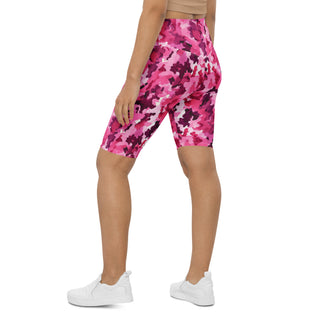 Power through each stride in pink camouflage shorts - confident, free, and fully alive in motion