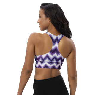 purple zigzags padded bra top - supportive, soft, and built for movement, flexibility, and active flow