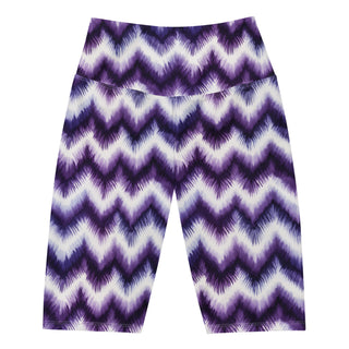 Stretchy, breathable running shorts built for speed and control - styled with bold purple zigzags flair
