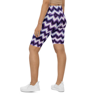 Power through each stride in purple zigzags shorts - confident, free, and fully alive in motion