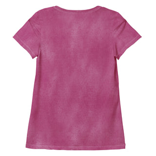 raspberry pink stretch t-shirt - lightweight, flexible design for energized movement and active comfort