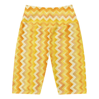 Stretchy, breathable running shorts built for speed and control - styled with bold yellow zigzags flair