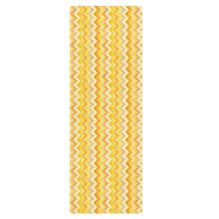 Grippy, cushioned, and lightweight - your yellow zigzags mat supports balance, and flowing movement